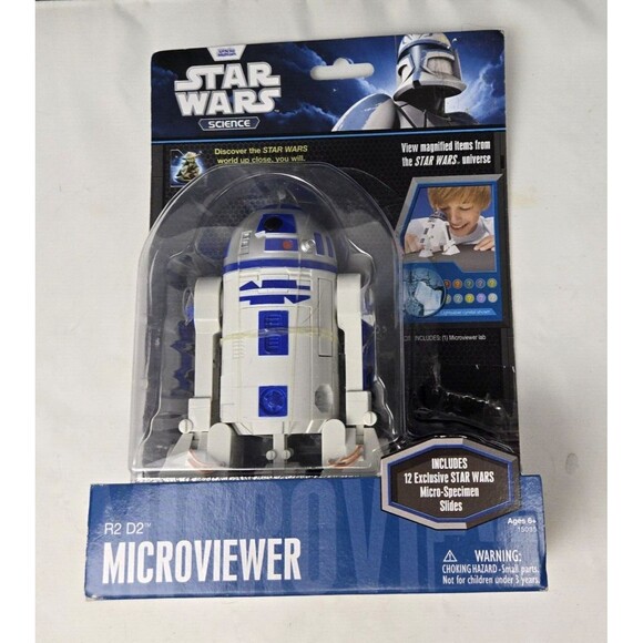 Star Wars Science R2-D2 Microviewer Science Magnifier + 12 Specimen Slides NEW - Picture 5 of 14